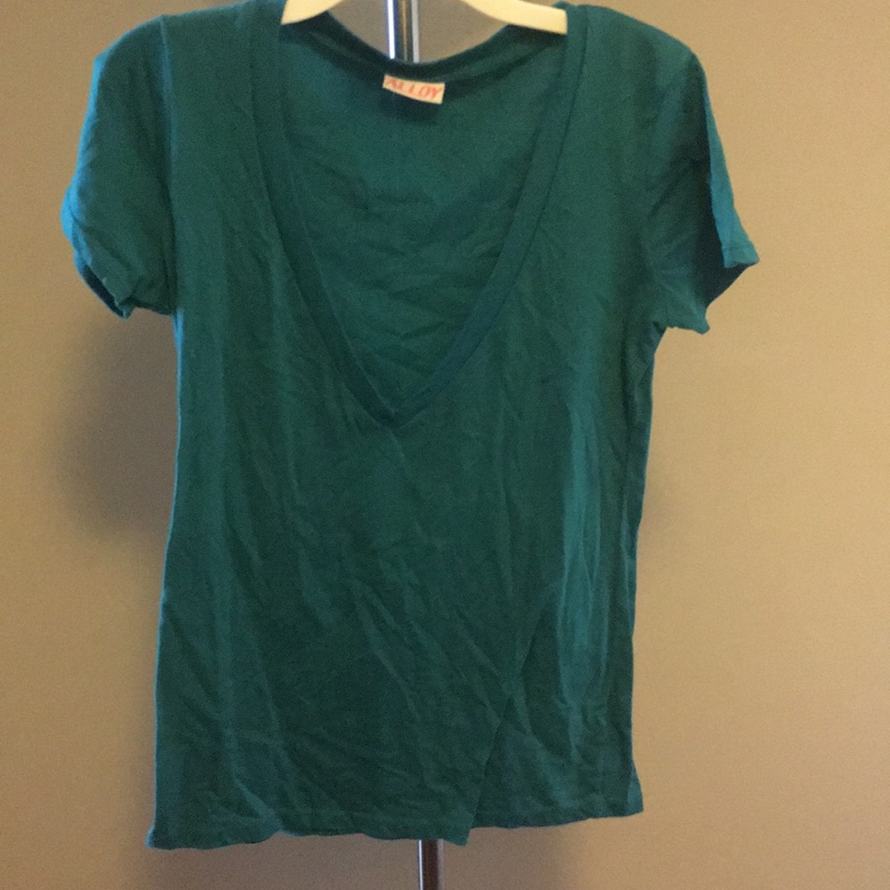 Teal Vneck T-shirt